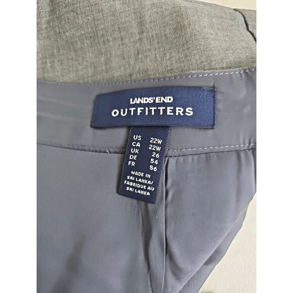 Lands' End Outfitters ~ LWoman Plus Size 22W~ Gray Wool A-Line Pensil Skirt NWOT - Picture 2 of 12
